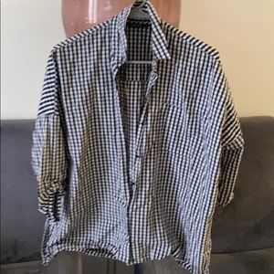Zara checkered top